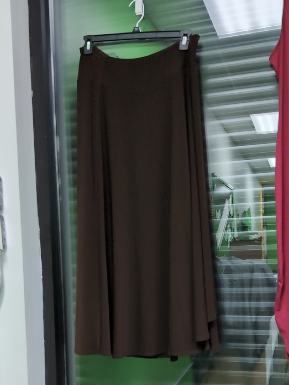Cato Dark Brown Maxi Skirt - Flowing A-Line